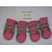Paw Protector Boots for Dogs Medium Set of 4 Soft Breathable and Safe Reflective Inner Width 1.89 Inch Color Pink 