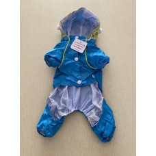LONSUNEER Small Dog Raincoat 4 - Legged with Leash Hole (Small)