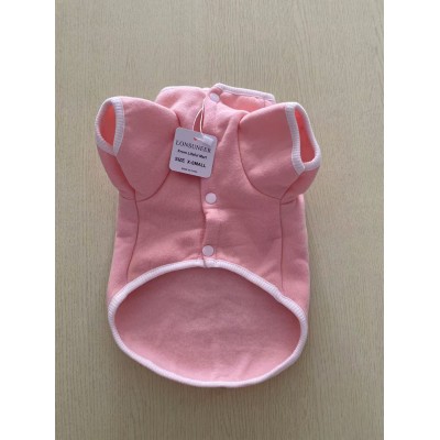 LONSUNEER Basic and Comfortable Shirts for Dogs (Pink, X-Small)